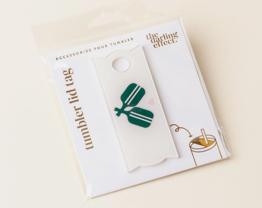 Pickleball Tumbler Lid Tag