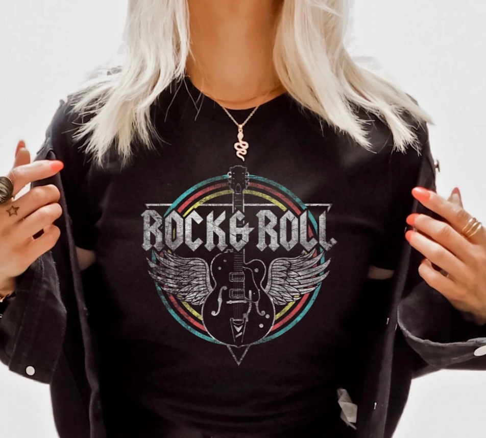 Rock and Roll Unisex Graphic T-Shirt