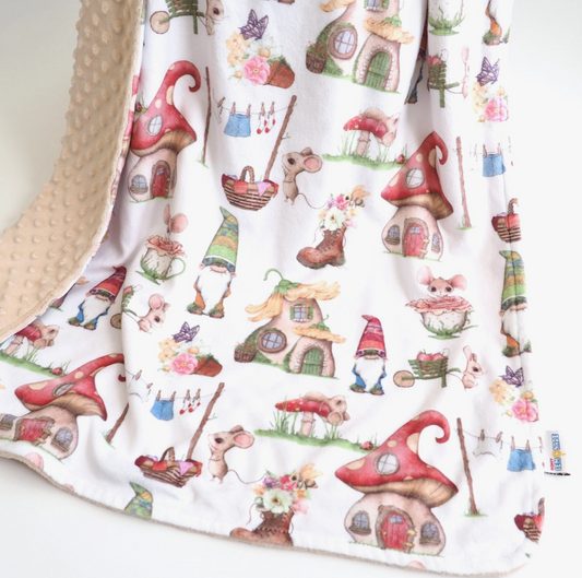 Baby & Toddler Minky Blanket - Gnome'S Garden