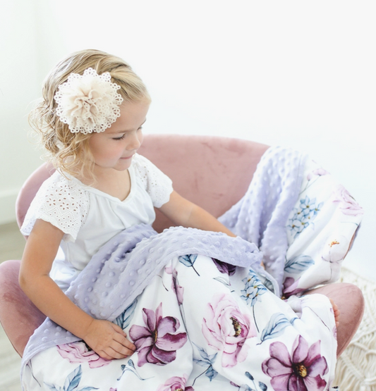 Baby & Toddler Minky Blanket - Vintage Floral