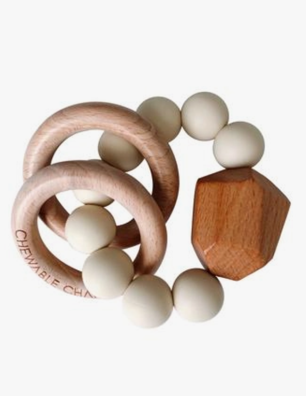 Hayes Silicone + Wood Teether Ring