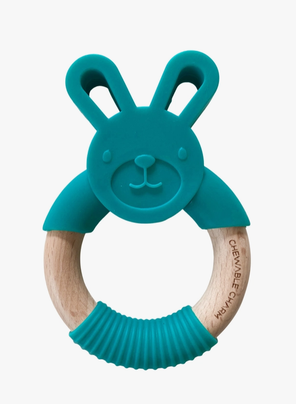 Bunny Silicone + Wood Teether