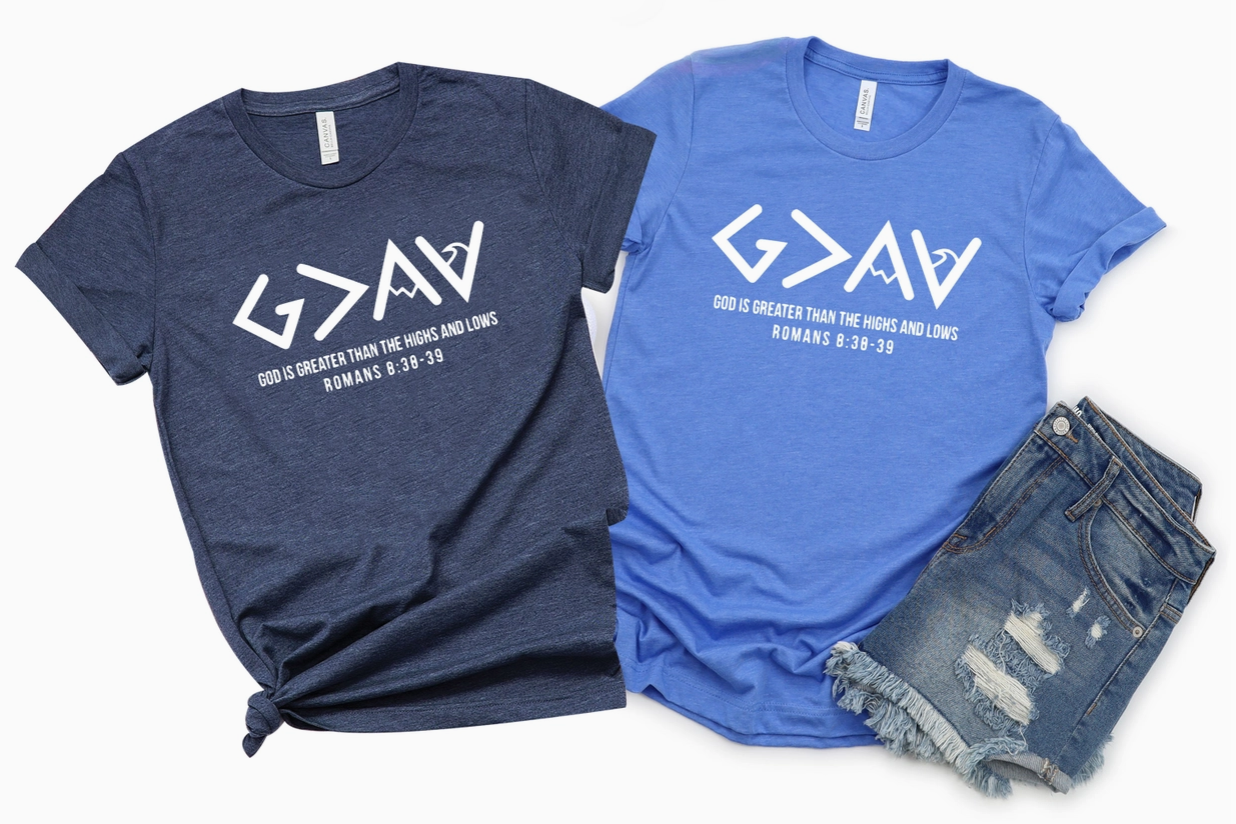 God Is Greater Than the Highs and Lows Shirt-RED