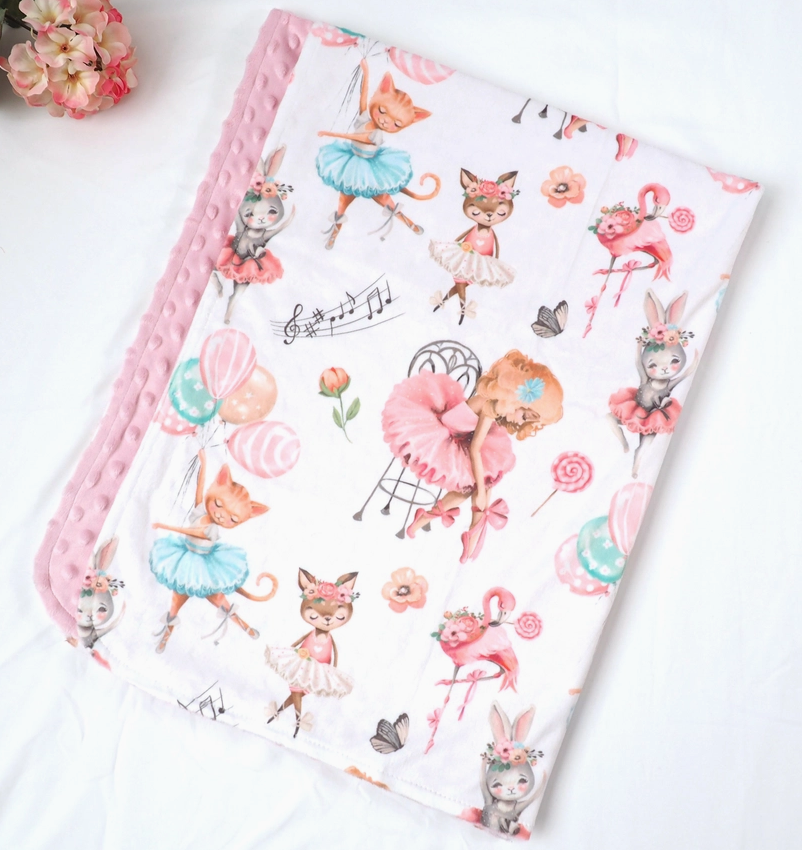 Baby & Toddler Minky Blanket - Ballerinas