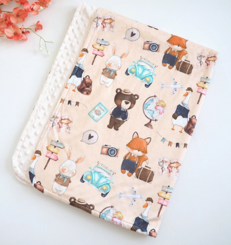 Baby & Toddler Minky Blanket - World Explorer