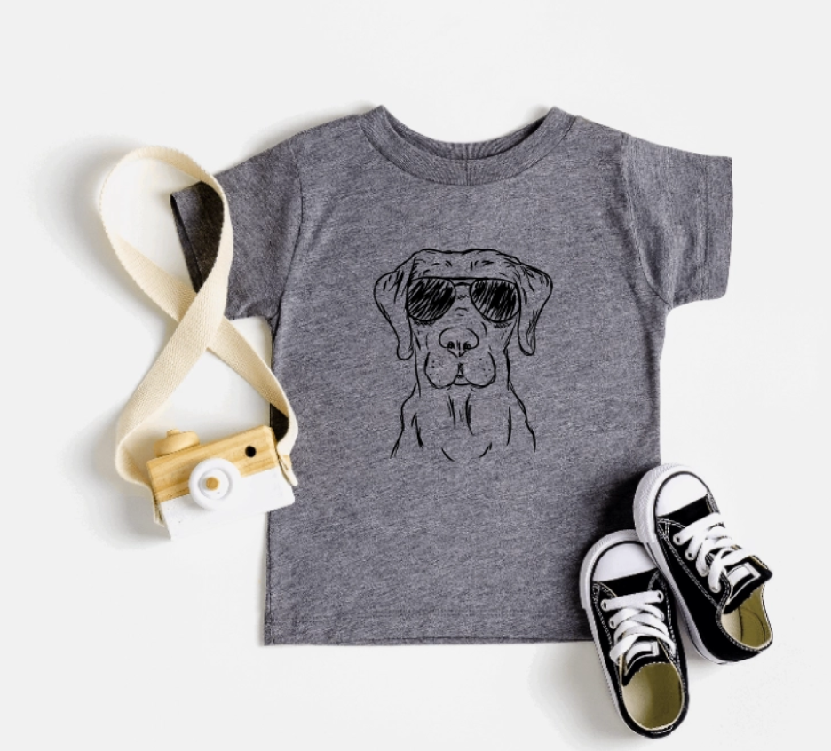 Dog with Sunglasses Toddler Graphic Tee