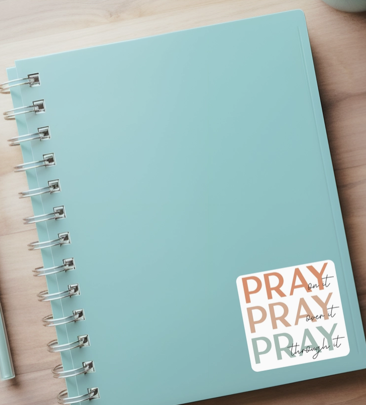 Pray On It Premium Waterproof Sticker