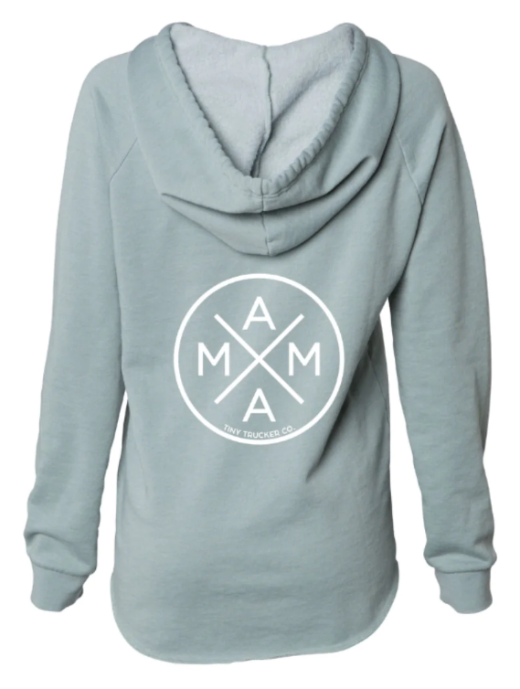 Mama X™ V-Neck Sweatshirt-Sage