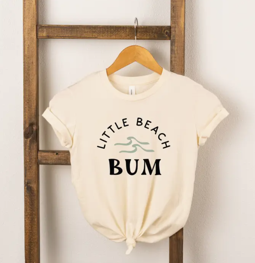 Little Beach Bum | Summer | Toddler Short Sleeve Crew Neck